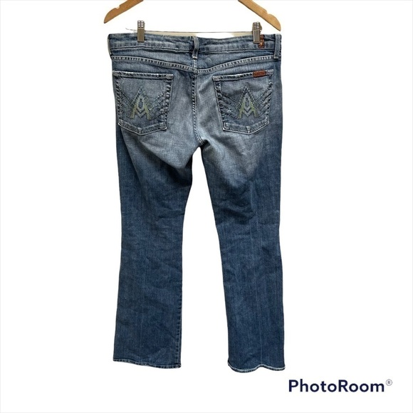 Vintage 7 For All Mankind A Pocket Embellished Jeans - Picture 2 of 10